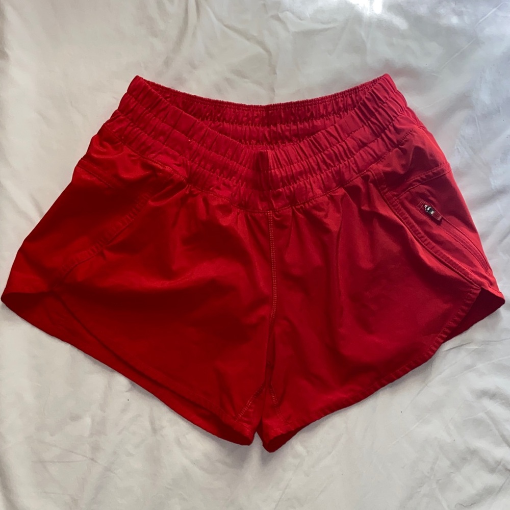 lululemon athletica Red hotty hot shorts